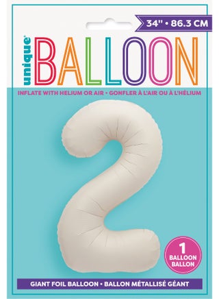 34" Matte Nude Foil Balloon 2 - view 2